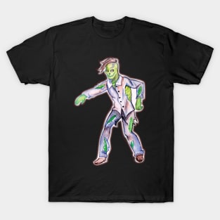 Halloween Zombie in watercolor T-Shirt